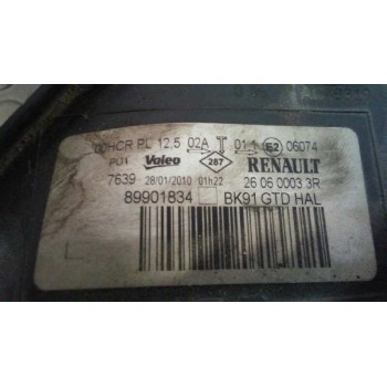 Recambio de faro izquierdo para renault laguna iii referencia OEM IAM 89901834  