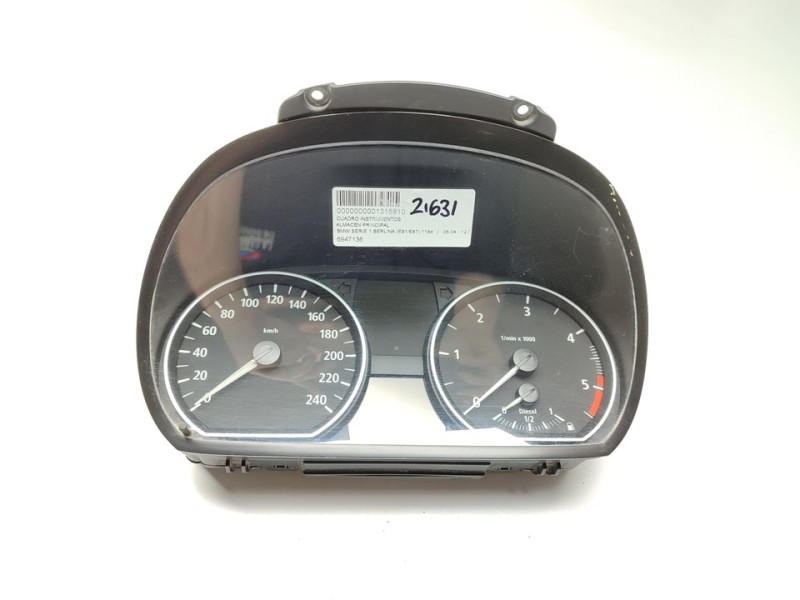 Recambio de cuadro instrumentos para bmw serie 1 berlina (e81/e87) 118d referencia OEM IAM 6947136  