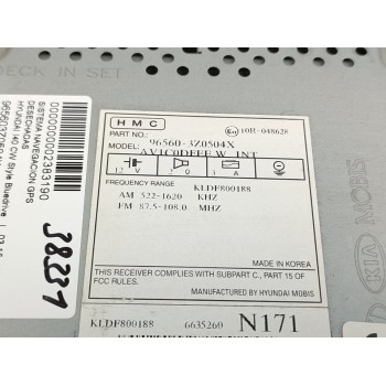 Recambio de sistema navegacion gps para hyundai i40 cw style bluedrive referencia OEM IAM 965603Z0504X  