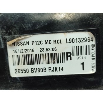 Recambio de piloto trasero derecho para nissan juke (f15) acenta referencia OEM IAM 26550BV80B  