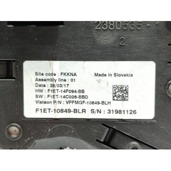 Recambio de cuadro instrumentos para ford focus lim. black&red referencia OEM IAM F1ET10849BLR  