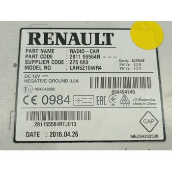 Recambio de pantalla multifuncion para renault clio iv authentique referencia OEM IAM 281155564R  