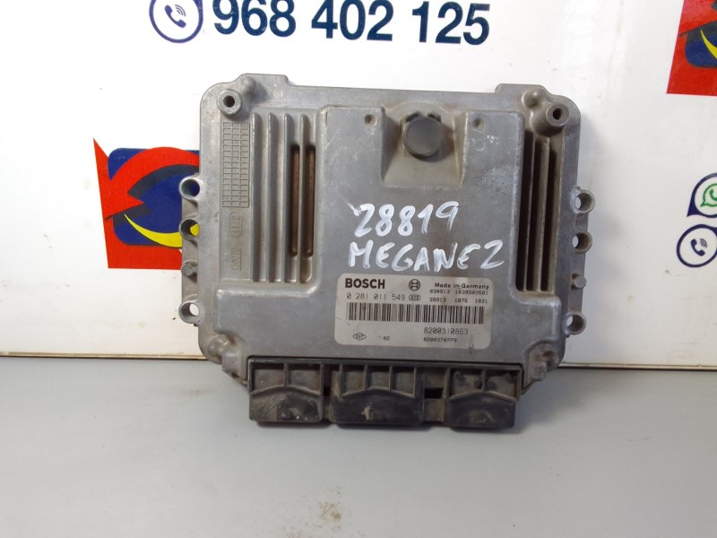 Recambio de centralita motor uce para renault megane ii berlina 5p confort authentique referencia OEM IAM 8200310863  