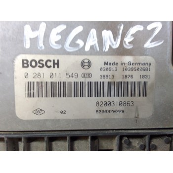 Recambio de centralita motor uce para renault megane ii berlina 5p confort authentique referencia OEM IAM 8200310863  