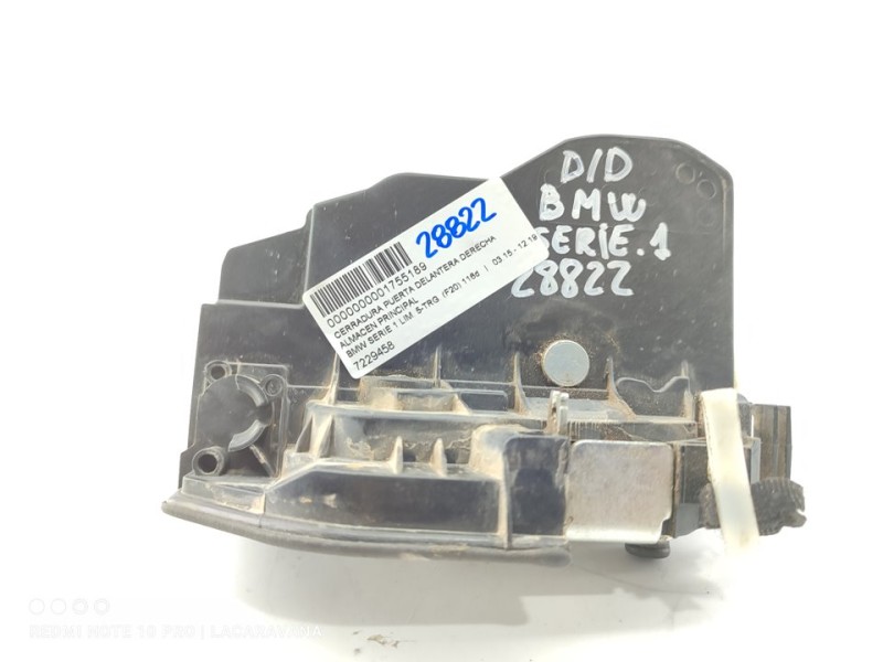 Recambio de cerradura puerta delantera derecha para bmw serie 1 lim. 5-trg. (f20) 116d referencia OEM IAM 7229458  