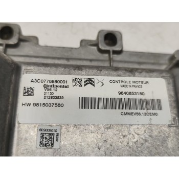 Recambio de centralita motor uce para citroën c3 shine referencia OEM IAM 9815037580  