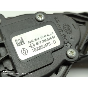 Recambio de pedal acelerador para renault clio iv business referencia OEM IAM 180029347RC  