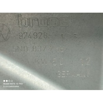 Recambio de elevalunas delantero derecho para volkswagen tiguan (5n1) +motion referencia OEM IAM 5N0837756  