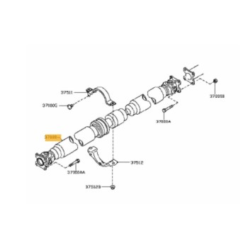 Recambio de transmision central para nissan qashqai+2 (jj10) acenta referencia OEM IAM 37000EY10A  