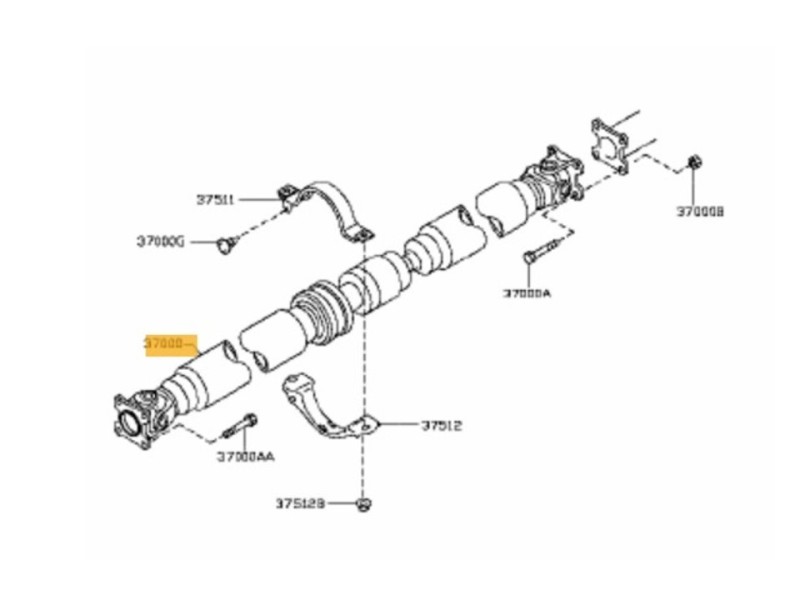 Recambio de transmision central para nissan qashqai+2 (jj10) acenta referencia OEM IAM 37000EY10A  