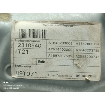 Recambio de elevalunas delantero izquierdo para mercedes-benz clase m (w164) 280 cdi 4m edition 10 referencia OEM IAM A251440200