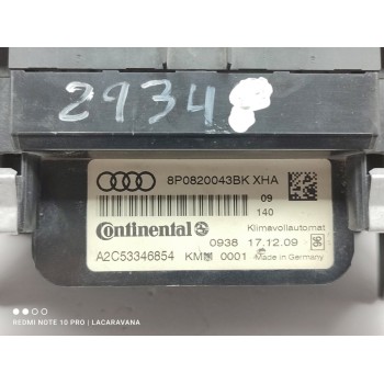 Recambio de mando climatizador para audi a3 (8p) 1.6 tdi ambiente referencia OEM IAM 8P0820043BK  