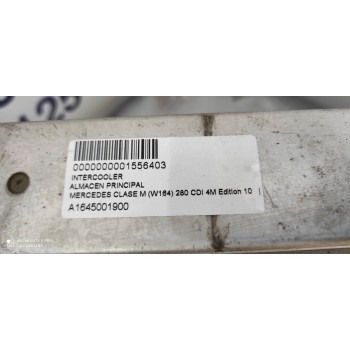 Recambio de intercooler para mercedes-benz clase m (w164) 280 cdi 4m edition 10 referencia OEM IAM A1645001900  