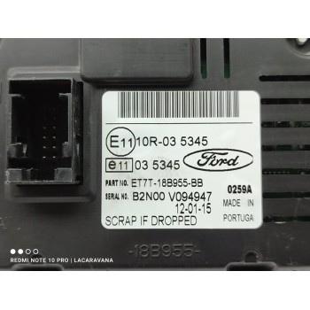 Recambio de pantalla multifuncion para ford fiesta (ccn) ambiente referencia OEM IAM ET7T18B955BB  
