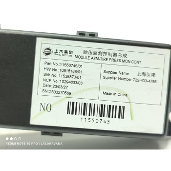 Recambio de modulo electronico para mg zs comfort referencia OEM IAM 11550745  