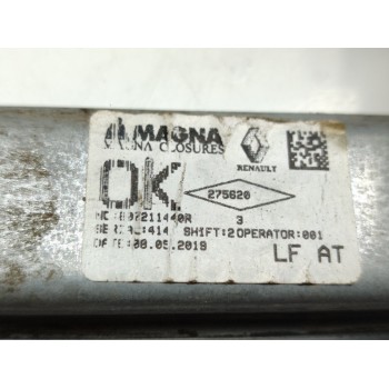 Recambio de elevalunas delantero izquierdo para dacia sandero ambiance referencia OEM IAM 807211440R  