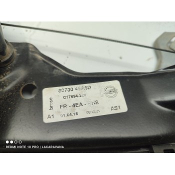 Recambio de elevalunas delantero derecho para nissan qashqai (j11) acenta referencia OEM IAM 807004EA0C  