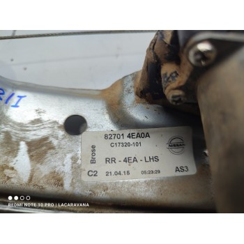 Recambio de elevalunas trasero izquierdo para nissan qashqai (j11) acenta referencia OEM IAM 827014EA0A  