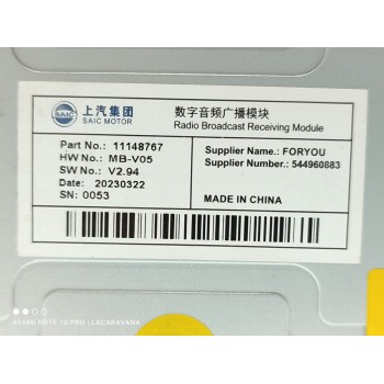 Recambio de modulo electronico para mg zs comfort referencia OEM IAM 11148767  