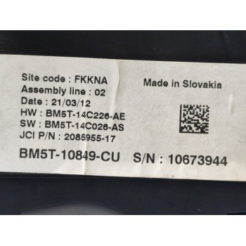 Recambio de cuadro instrumentos para ford c-max trend referencia OEM IAM BM5T10849CU  