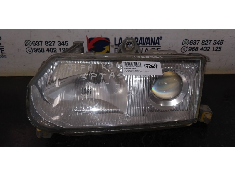 Recambio de faro izquierdo para alfa romeo 145 1.9 jtd referencia OEM IAM   