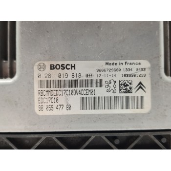 Recambio de centralita motor uce para citroën c3 collection referencia OEM IAM 0281019818  