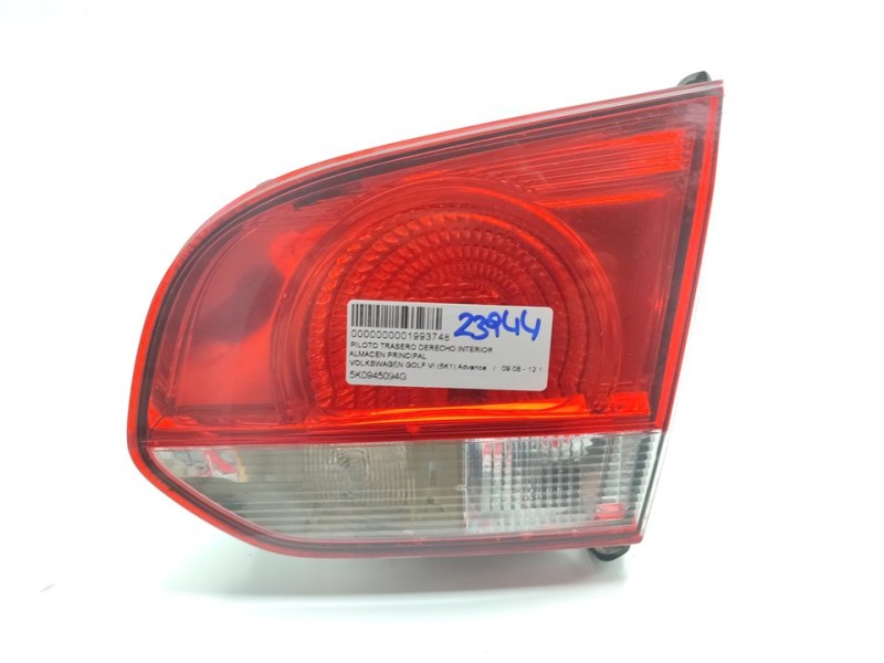 Recambio de piloto trasero derecho interior para volkswagen golf vi (5k1) advance referencia OEM IAM 5K0945094G  