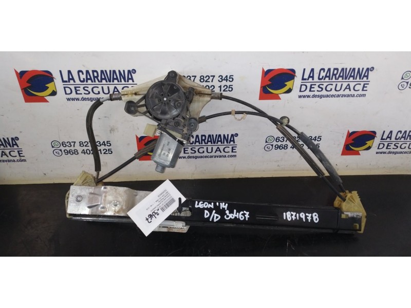 Recambio de elevalunas delantero derecho para seat leon (5f1) reference referencia OEM IAM 5Q0959802B  
