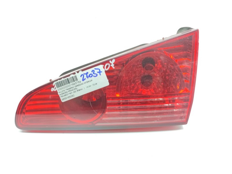 Recambio de piloto trasero derecho interior para peugeot 607 (s2) básico referencia OEM IAM 9658165080  