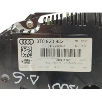 Recambio de cuadro instrumentos para audi a5 sportback (8t) 2.0 tdi (105kw) referencia OEM IAM 8T0920932  