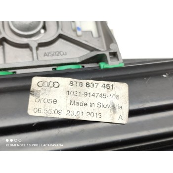 Recambio de elevalunas delantero izquierdo para audi a5 sportback (8t) 2.0 tdi (105kw) referencia OEM IAM 8T8837461  