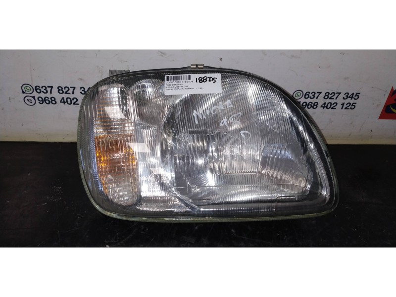 Recambio de faro derecho para nissan micra (k11) básico referencia OEM IAM   