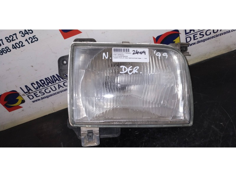 Recambio de faro derecho para nissan pick-up (d22) cabina simple diesel referencia OEM IAM   