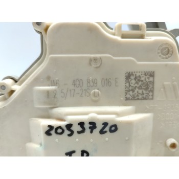 Recambio de cerradura puerta trasera derecha para audi a3 sportback (8vf) basic referencia OEM IAM 4G0839016E  