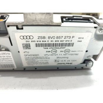 Recambio de pantalla multifuncion para audi a3 sportback (8vf) basic referencia OEM IAM 8V0857273P  