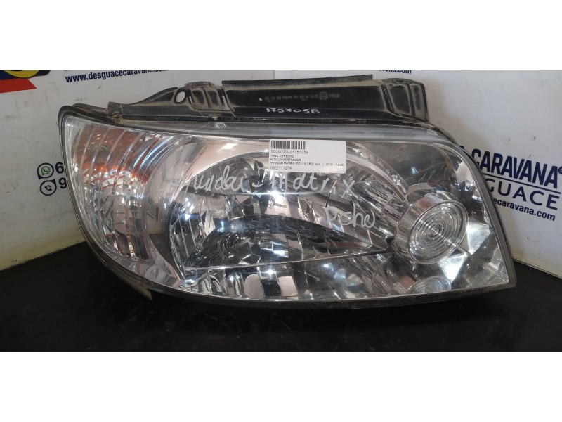 Recambio de faro derecho para hyundai matrix (fc) 1.5 crdi gls referencia OEM IAM 082211127R  