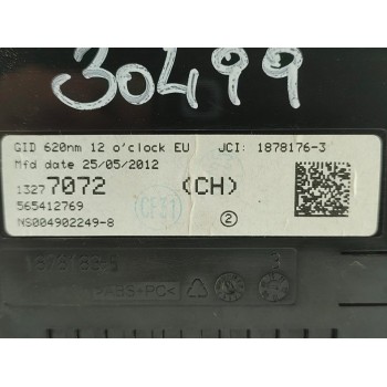 Recambio de pantalla multifuncion para opel zafira tourer expression referencia OEM IAM 13277072  