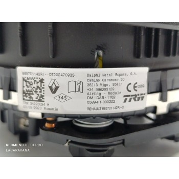 Recambio de kit airbag para dacia dokker express ambiance referencia OEM IAM 985701142R  