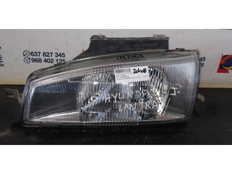 Recambio de faro izquierdo para hyundai lantra berlina (rd) 2.0 gls referencia OEM IAM   