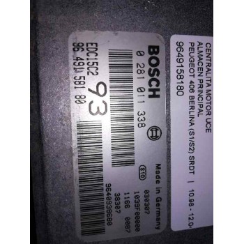Recambio de centralita motor uce para peugeot 406 berlina (s1/s2) srdt referencia OEM IAM 9649158180  