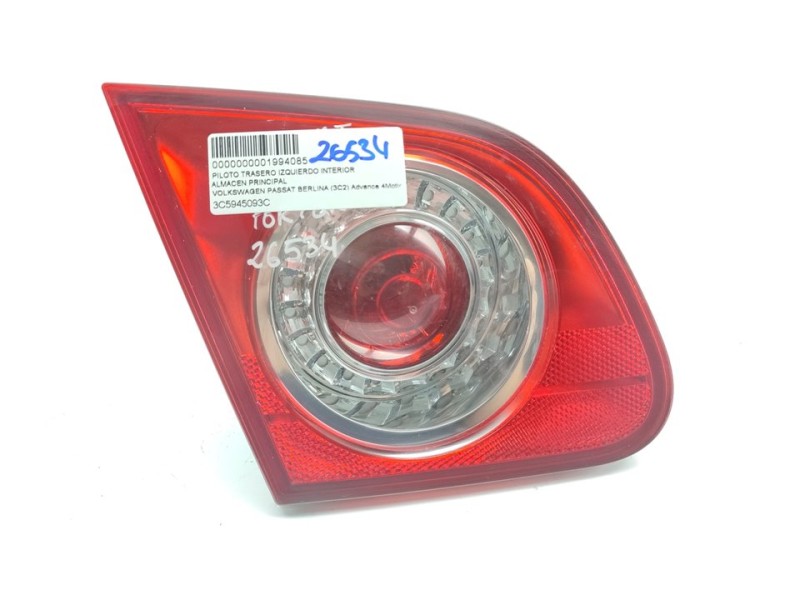 Recambio de piloto trasero izquierdo interior para volkswagen passat berlina (3c2) advance 4motion referencia OEM IAM 3C5945093C