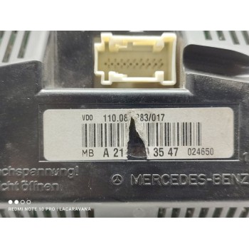 Recambio de cuadro instrumentos para mercedes-benz clase e (w211) berlina e 270 cdi (211.016) referencia OEM IAM A2115403547  