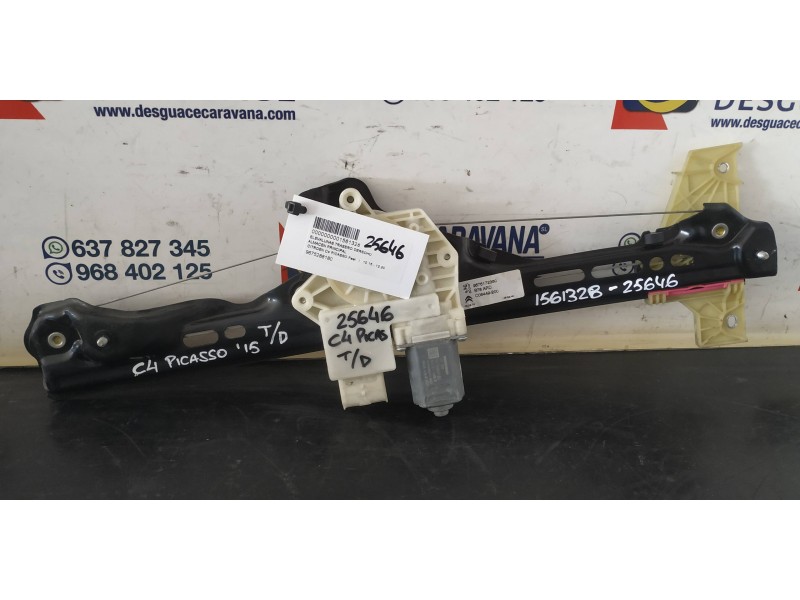 Recambio de elevalunas trasero derecho para citroën c4 picasso feel referencia OEM IAM 9675288180  