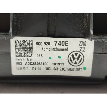 Recambio de cuadro instrumentos para volkswagen polo (6c1) sport bluemotion referencia OEM IAM 6C0920740E  