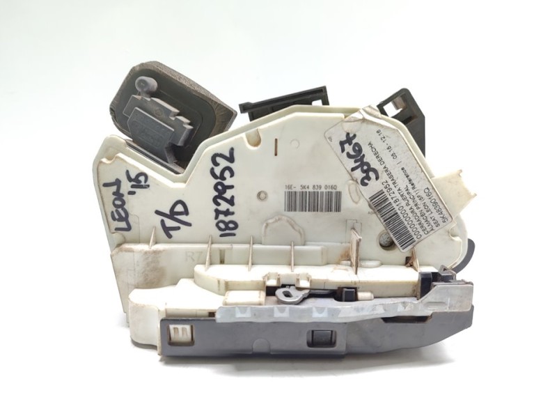 Recambio de cerradura puerta trasera derecha para seat leon (5f1) reference referencia OEM IAM 5K4839016Q  