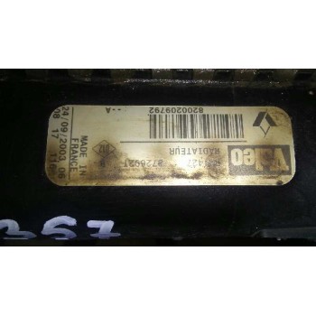 Recambio de radiador agua para nissan kubistar (x76) premium (l1) referencia OEM IAM 8200209792  
