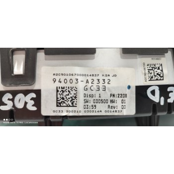 Recambio de cuadro instrumentos para kia cee´d business referencia OEM IAM 94003A2332  