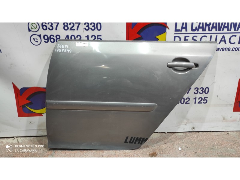 Recambio de puerta trasera izquierda para volkswagen golf v berlina (1k1) conceptline (e) referencia OEM IAM 1K6833301  