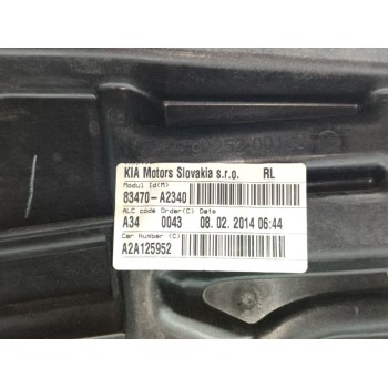 Recambio de elevalunas trasero izquierdo para kia cee´d business referencia OEM IAM 83470A2340  