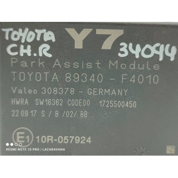 Recambio de modulo electronico para toyota c-hr hybrid active referencia OEM IAM 89340F4010  